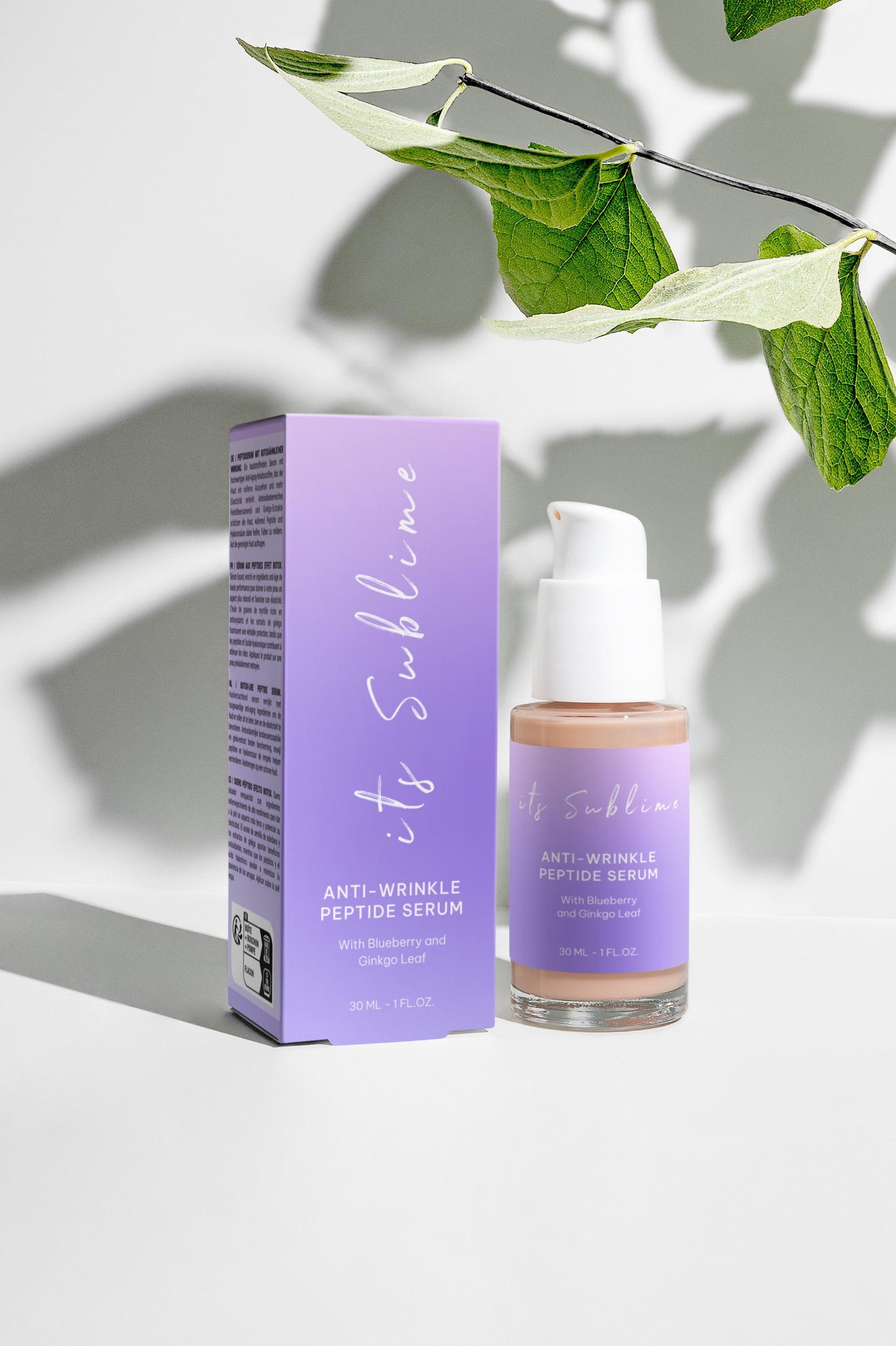 Anti-Wrinkle Peptide Serum (with Blueberry & Ginkgo Leaf)